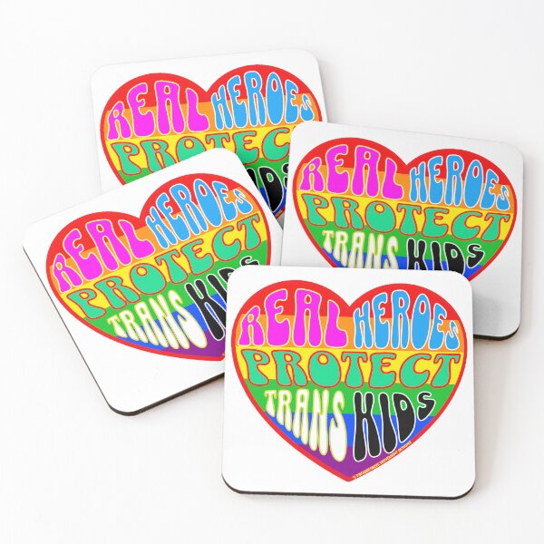 Item preview, PMD00313 Progressive Movement Designs Valentine heart v13 Valentines protect defend trans kids anti bullying for LGBTQ progressives or lesbians or straight ally designed and sold by ProgressiveLeft.