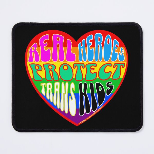 Item preview, PMD00313 Progressive Movement Designs Valentine heart v13 Valentines protect defend trans kids anti bullying for LGBTQ progressives or lesbians or straight ally designed and sold by ProgressiveLeft.