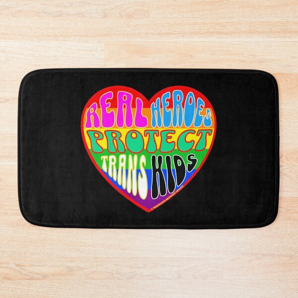 Item preview, PMD00313 Progressive Movement Designs Valentine heart v13 Valentines protect defend trans kids anti bullying for LGBTQ progressives or lesbians or straight ally designed and sold by ProgressiveLeft.