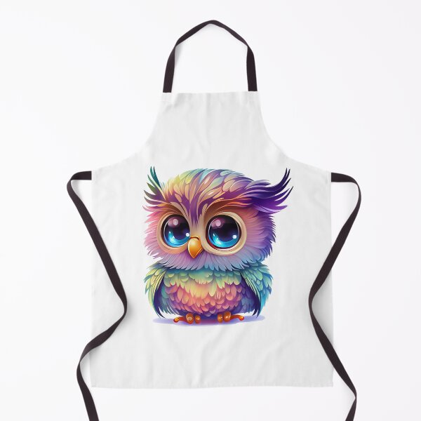Item preview, Chibi owl multicolor - Cute owl designed and sold by nellylebrun.