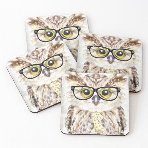 Item preview, Owl With Glasses | Owl Watercolor Print | Owl Illustration | Owl Print | Home Wall Decor | Wall Art designed and sold by phillipbooth.