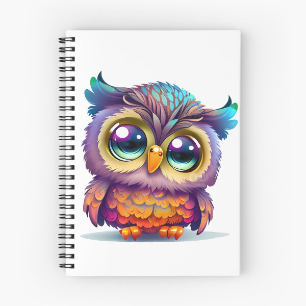 Item preview, Chibi owl multicolor - Cute owl designed and sold by nellylebrun.