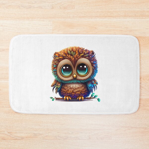Item preview, Chibi owl multicolor - Cute owl designed and sold by nellylebrun.