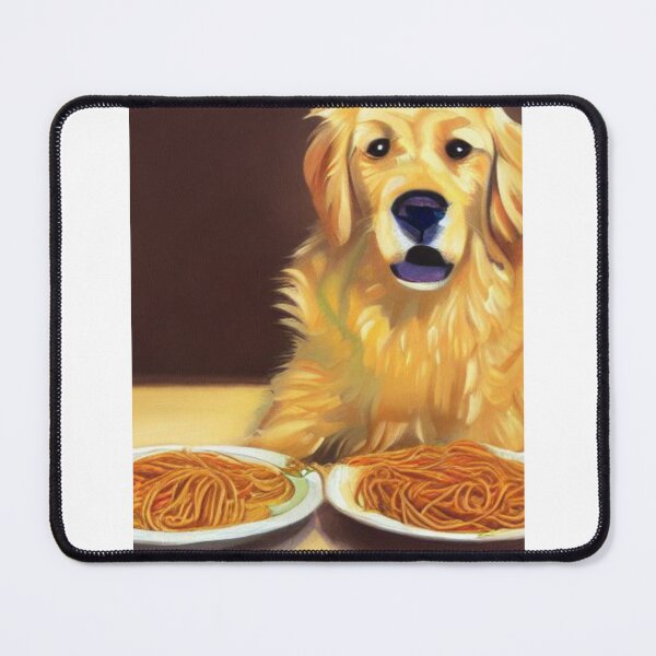 Item preview, Dog Eating Spaghetti designed and sold by CheeseBlueprint.