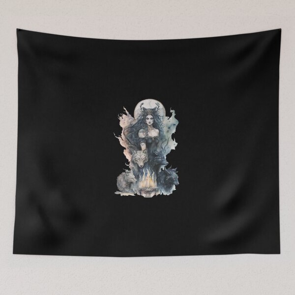 Item preview, Hecate the greek goddess of witchcraft, magic and the moon designed and sold by Fablemyst.