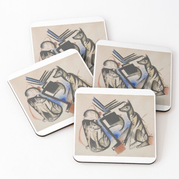 Item preview, Franz Marc Art Prints  Two Wolves  Franz Marc  designed and sold by TeeARTHY.