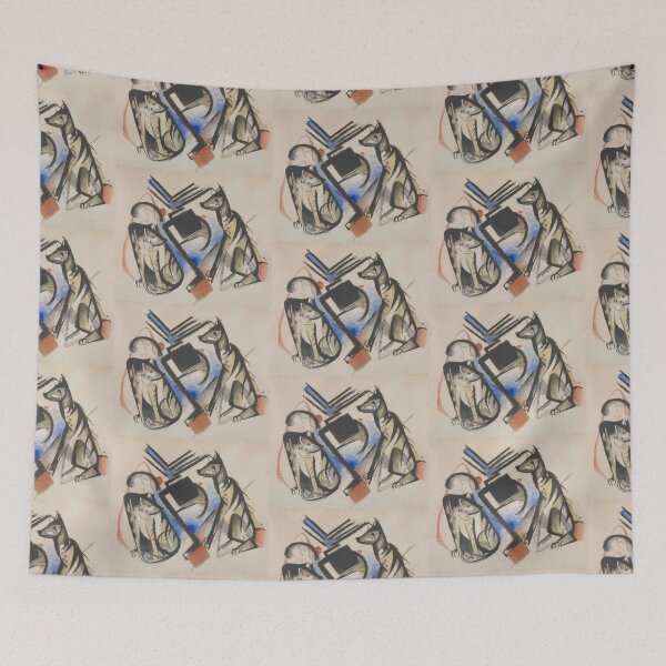 Item preview, Franz Marc Art Prints  Two Wolves  Franz Marc  designed and sold by TeeARTHY.