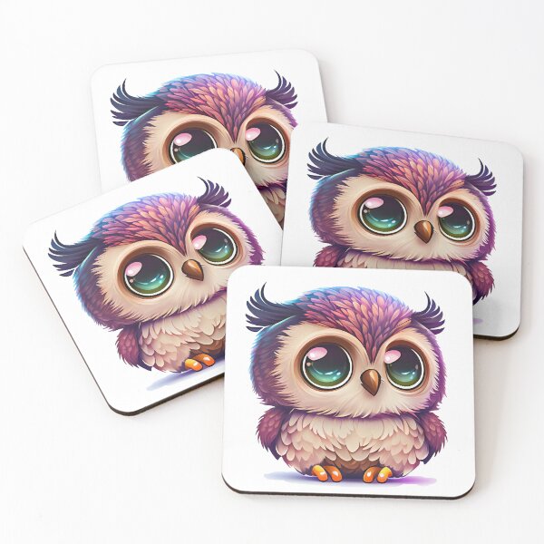 Item preview, Chibi owl multicolor - Cute owl designed and sold by nellylebrun.