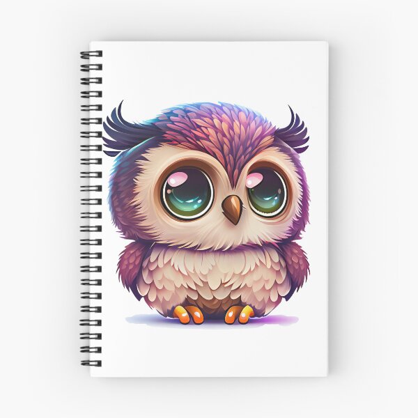 Item preview, Chibi owl multicolor - Cute owl designed and sold by nellylebrun.