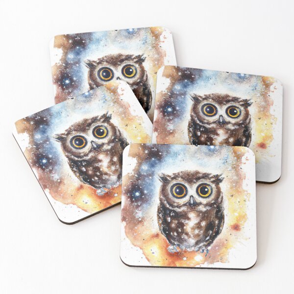 Item preview, Owl With The Night Sky | Owl Watercolor Print | Owl Illustration | Owl Print | Home Wall Decor | Wall Art designed and sold by phillipbooth.