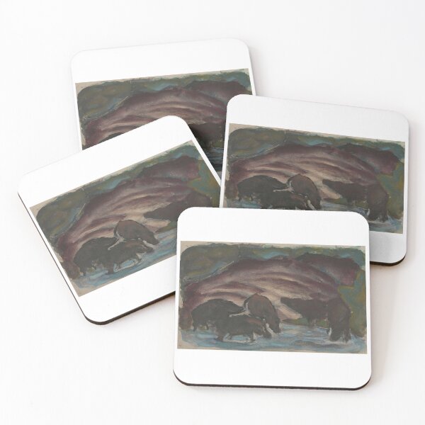 Item preview, Franz Marc Art Prints  Wild Boars in the Water   Franz Marc  designed and sold by TeeARTHY.