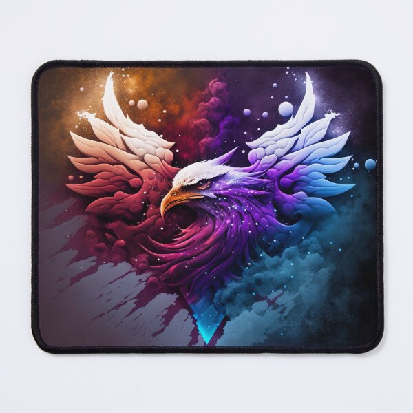 Item preview, Cosmic Eagle Spirit Animal in Colourful Space designed and sold by AdamesArtStudio.
