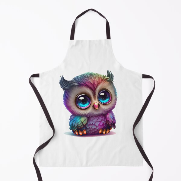 Item preview, Chibi owl multicolor - Cute owl designed and sold by nellylebrun.