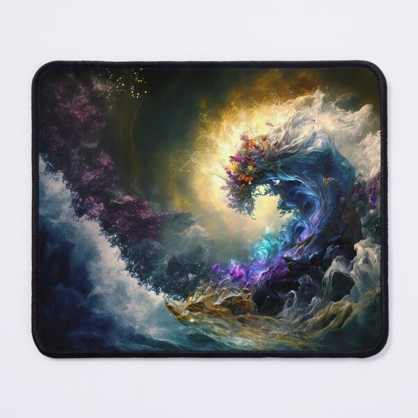 Item preview, Spiritual meditation image. Yoga. Abstract Spiritual Nature Painting. fractals designed and sold by goldufeenstaub.