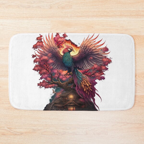 Item preview, Phoenix on Cherry Blossom Tree at Minka designed and sold by NanarodsDesign.