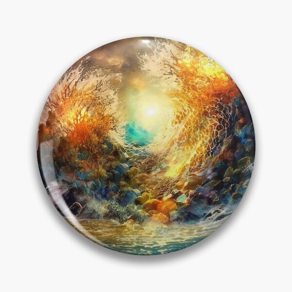 Item preview, Spiritual meditation image. Yoga. Abstract Spiritual Nature Painting. fractals designed and sold by goldufeenstaub.