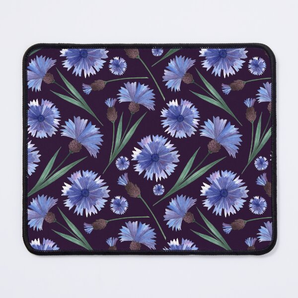 Item preview, Botanical Floral Seamless pattern -cornflowers designed and sold by Red Witch Art.