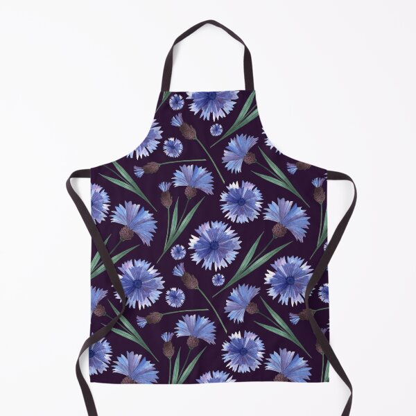 Item preview, Botanical Floral Seamless pattern -cornflowers designed and sold by Red Witch Art.