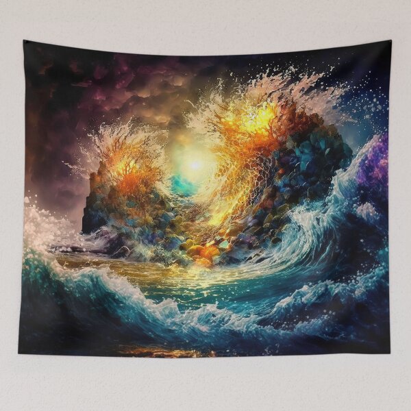Item preview, Spiritual meditation image. Yoga. Abstract Spiritual Nature Painting. fractals designed and sold by goldufeenstaub.