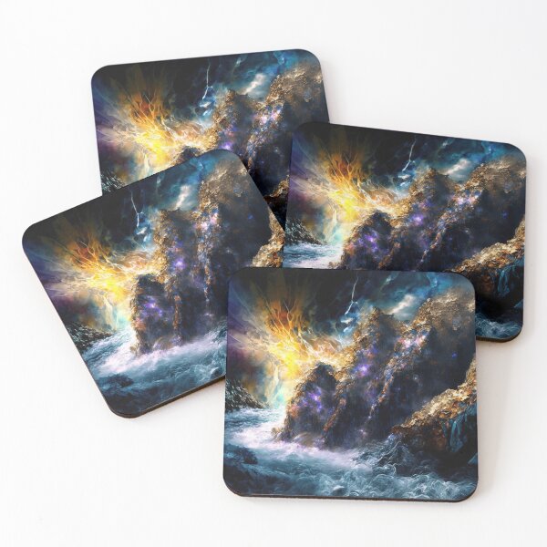 Item preview, Spiritual meditation image. Yoga. Abstract Spiritual Nature Painting. fractals designed and sold by goldufeenstaub.