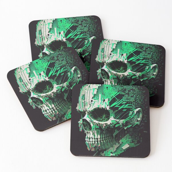 Item preview, Dematerializing Skull - Matrix Minimalist designed and sold by mcmtdesigns.