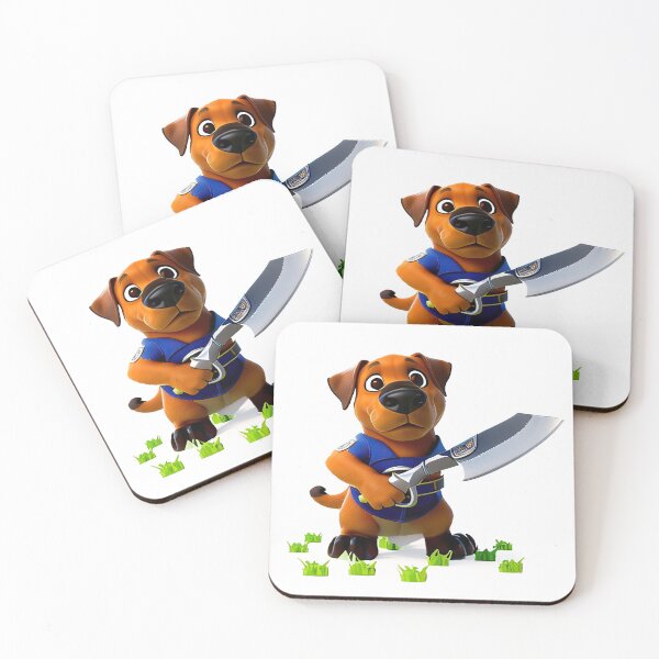 Item preview, Dog with knife designed and sold by Mebbotai.