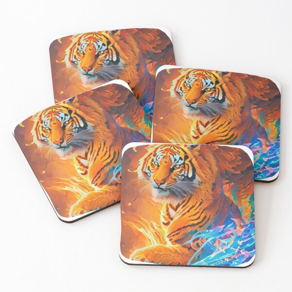 Item preview, Vibrant Tiger Portrait designed and sold by geartes.