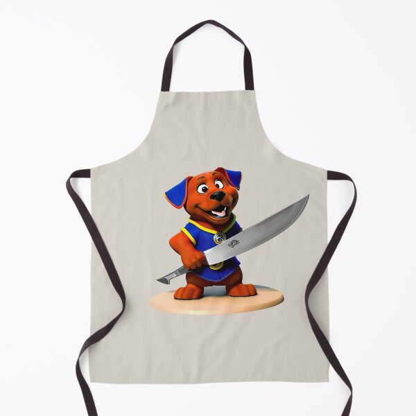 Item preview, Dog with knife designed and sold by Mebbotai.