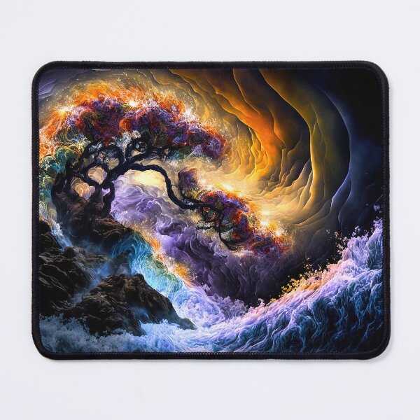 Item preview, Spiritual meditation image. Yoga. Abstract Spiritual Nature Painting. fractals designed and sold by goldufeenstaub.