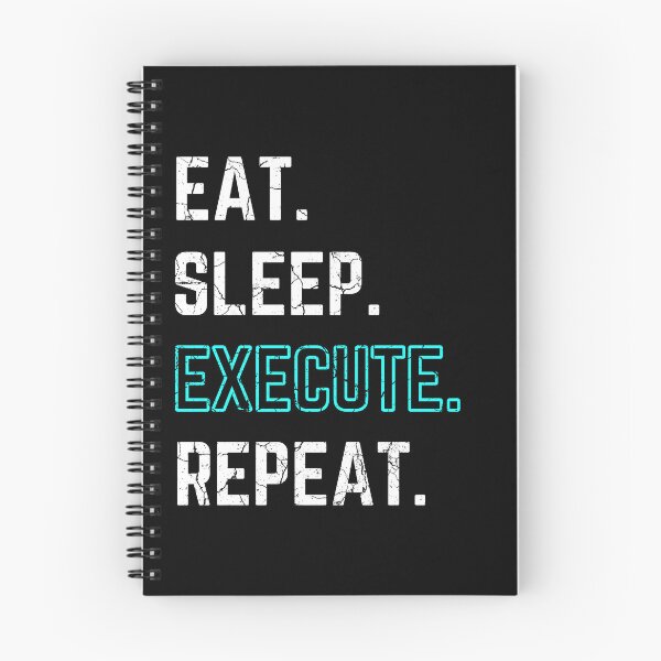 Item preview, Eat Sleep Execute Repeat blue distressed designed and sold by KingsManKind.