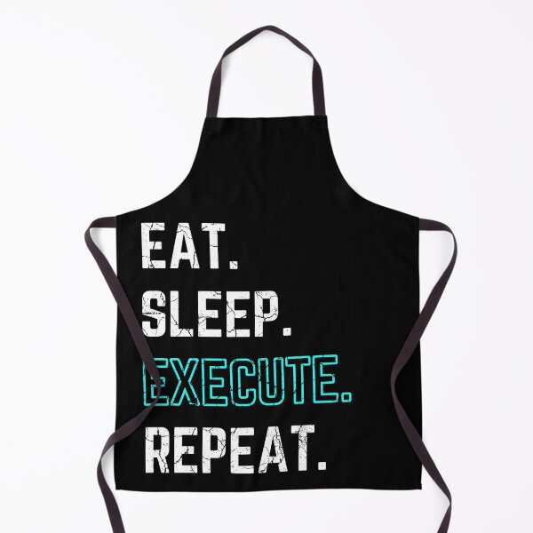 Item preview, Eat Sleep Execute Repeat blue distressed designed and sold by KingsManKind.