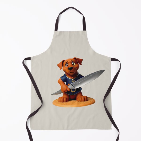 Item preview, Dog with knife designed and sold by Mebbotai.