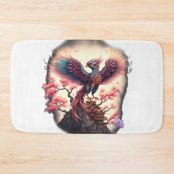 Item preview, Phoenix | Minka with Cherry Blossom designed and sold by NanarodsDesign.