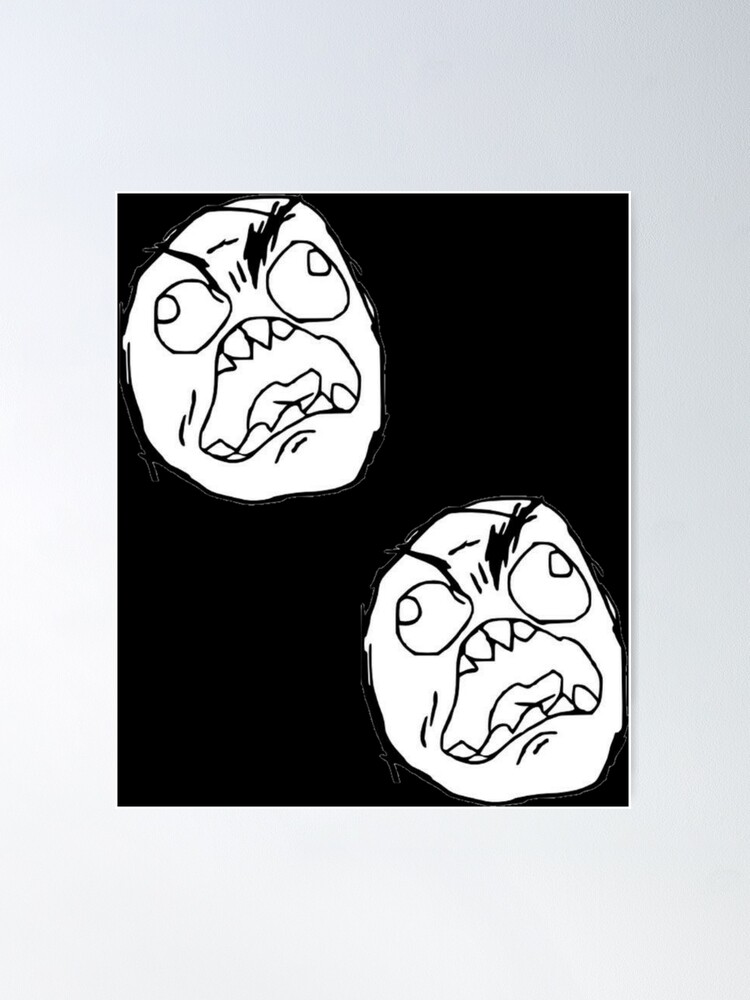 Rage Face meme Sticker for Sale by Aiden93