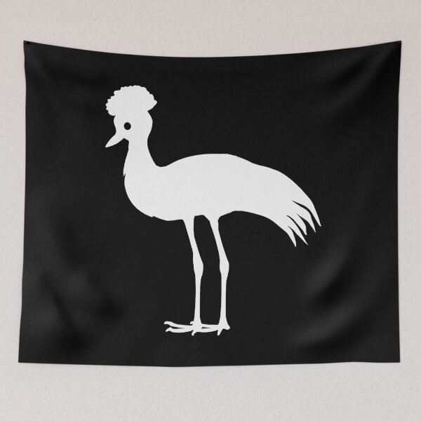 Item preview, Crane silhouette, great bird motifs designed and sold by Kirei-Lily.