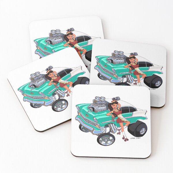 Item preview, Vince Crain High Octane aqua 1956 Gasser Old School designed and sold by vincecrain.