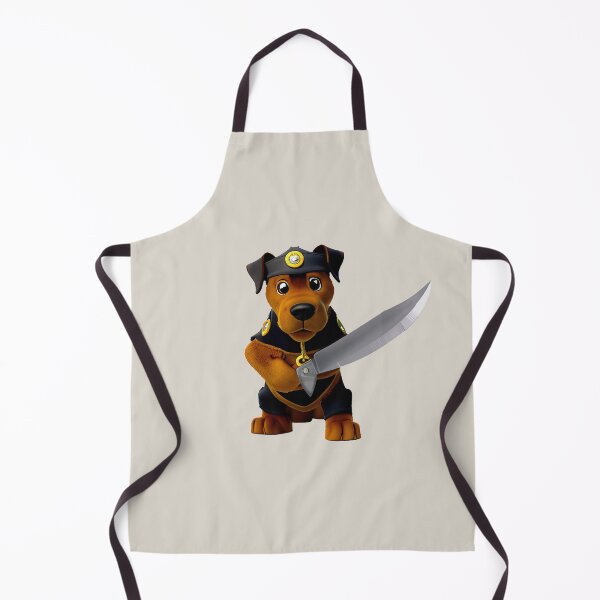Item preview, Dog with knife designed and sold by Mebbotai.