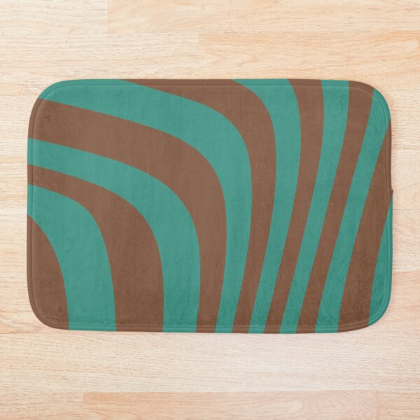 Item preview, Green and Brown wavy lines pattern designed and sold by Petternoholic.