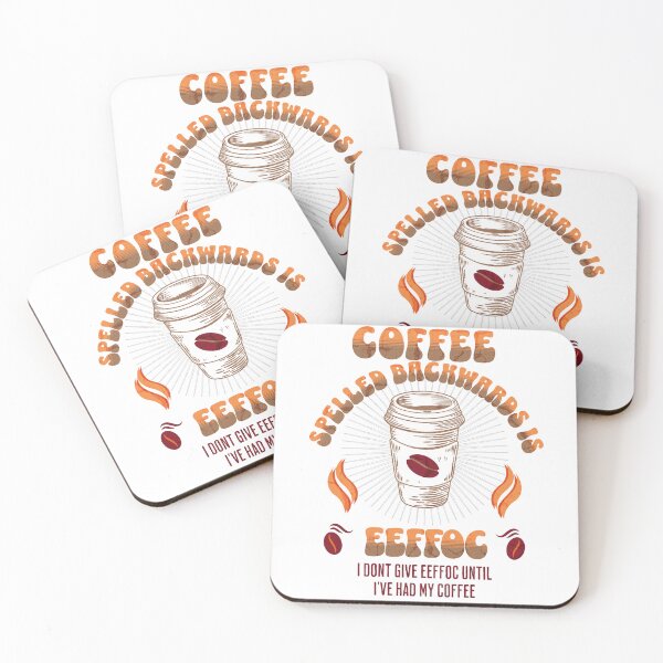 Item preview, Coffee Spelled Backwards  designed and sold by funkycoolshirts.
