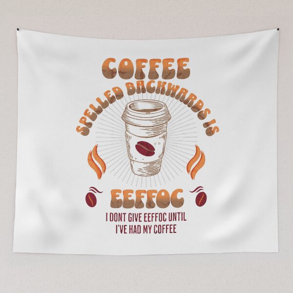 Item preview, Coffee Spelled Backwards  designed and sold by funkycoolshirts.