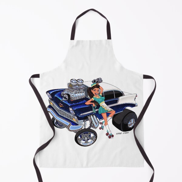 Item preview, Vince Crain High Octane blue white 1956 Gasser Old School designed and sold by vincecrain.