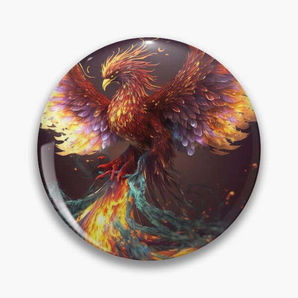 Item preview, Realistic Art of Burning Phoenix designed and sold by NanarodsDesign.