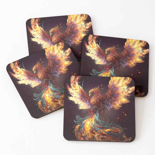 Item preview, Realistic Art of Burning Phoenix designed and sold by NanarodsDesign.