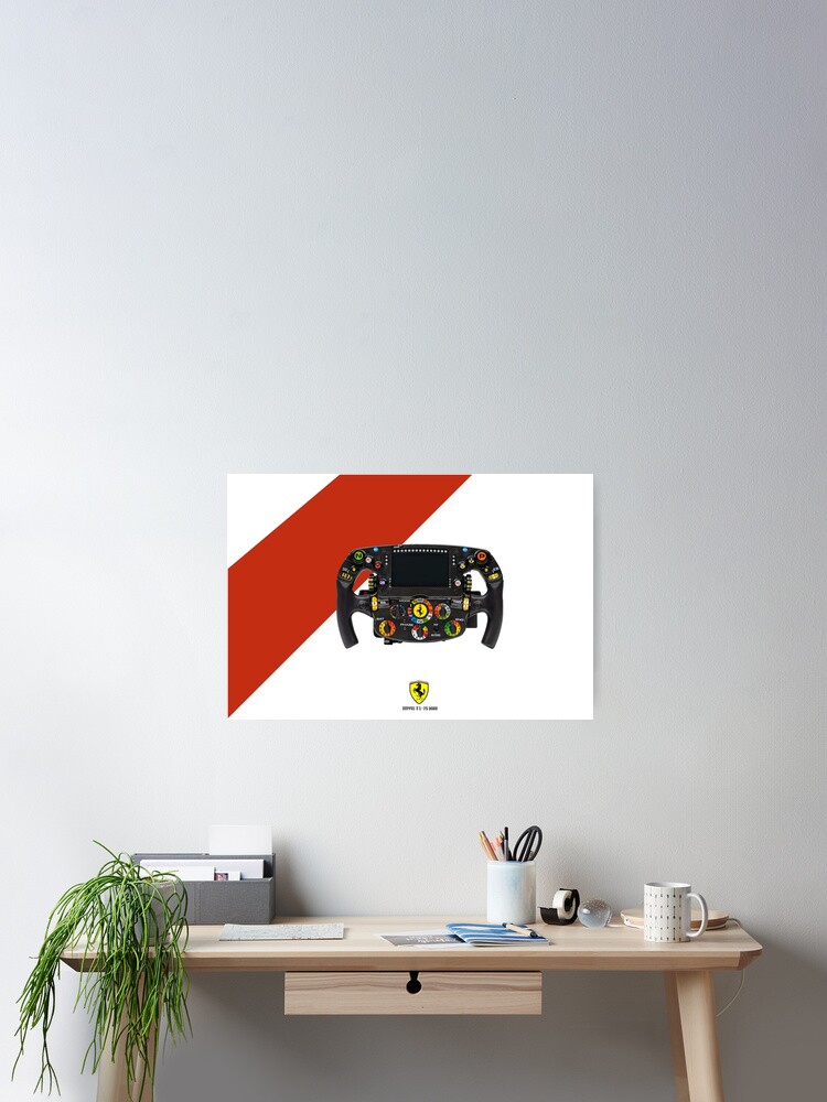 FERRARI F1-75 2022 Steering wheel Poster