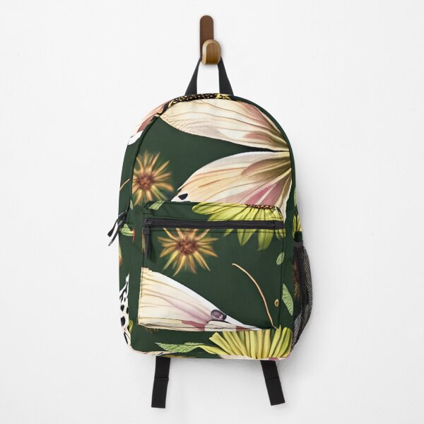 Item preview, Ivory butterfly on green background designed and sold by scottanderson2.