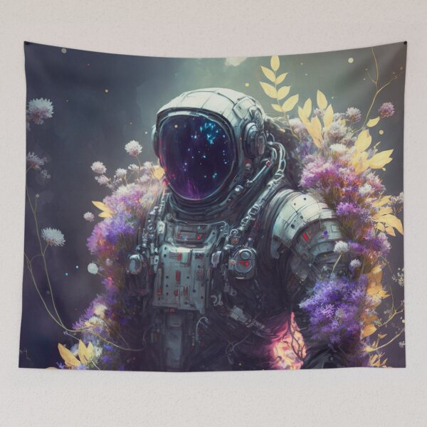 Item preview, Space suit in flowers designed and sold by MystiS.
