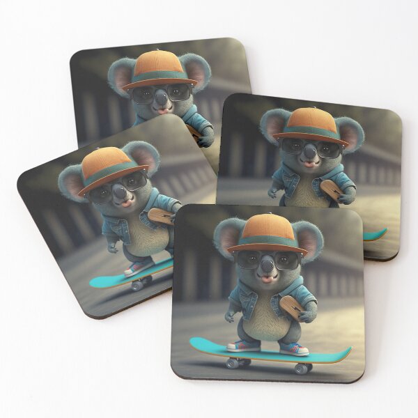 Item preview, Cartoon Animals | Skater Koala With Jacket designed and sold by NanarodsDesign.