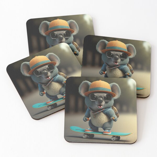 Item preview, Cartoon Animals | Skater Koala designed and sold by NanarodsDesign.
