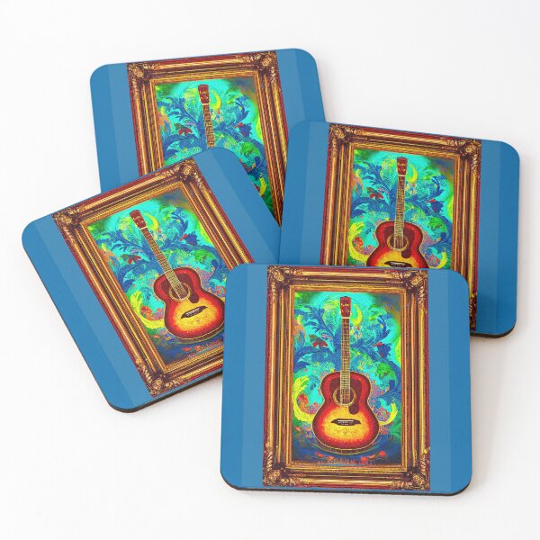 Item preview, Acoustic Guitar Oil Painting Style Digital Art designed and sold by redjaygraphics.