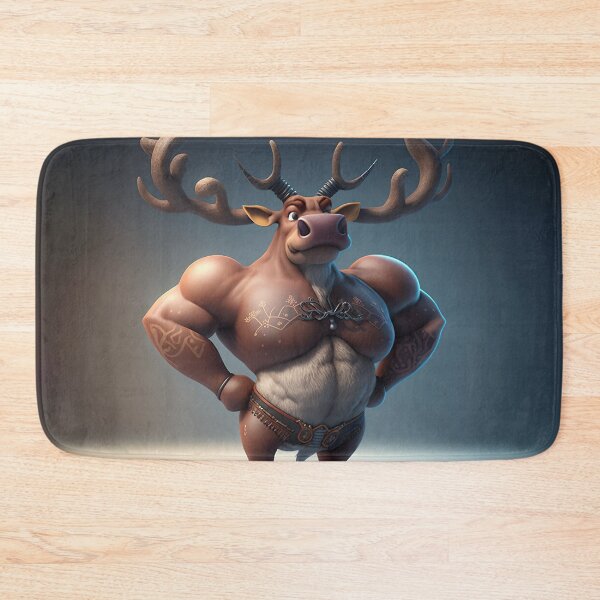 Item preview, Cartoon Animals | Bodybuilder Reindeer designed and sold by NanarodsDesign.